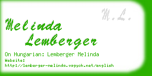 melinda lemberger business card